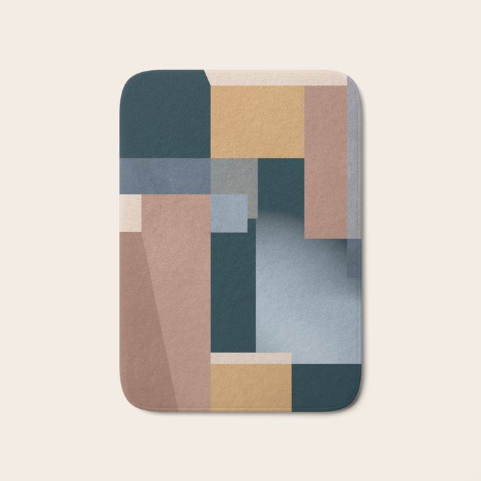 Modern Abstraction Mocha Mousse 5 Bath Mat Gallery Image 1
