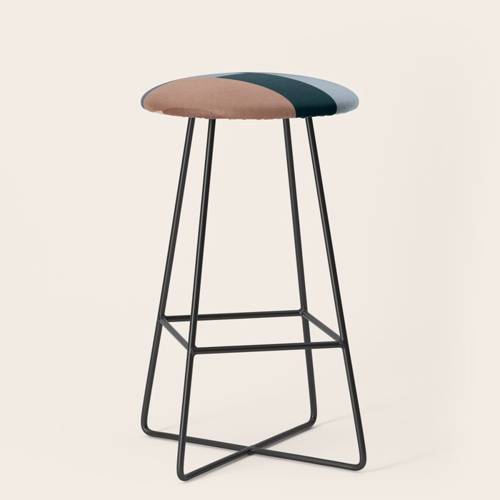Modern Abstraction Mocha Mousse 5 Stool Gallery Image 1