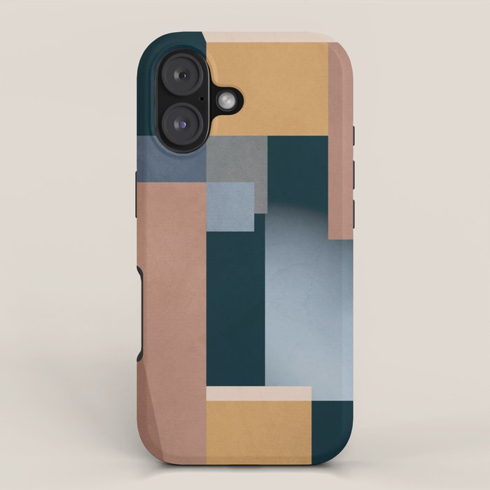 Modern Abstraction Mocha Mousse 5 iPhone Case Gallery Image 1