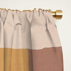 Modern Abstraction Mocha Mousse 5 Window Curtain Gallery Image 2