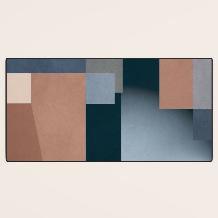 Modern Abstraction Mocha Mousse 5 Desk Mat Gallery Image 3