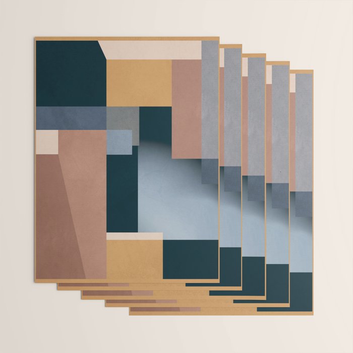 Modern Abstraction Mocha Mousse 5 Wrapping Paper Gallery Image 3
