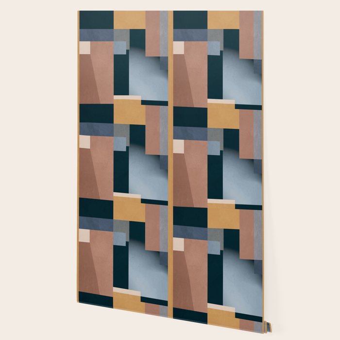 Modern Abstraction Mocha Mousse 5 Wallpaper Gallery Image 2