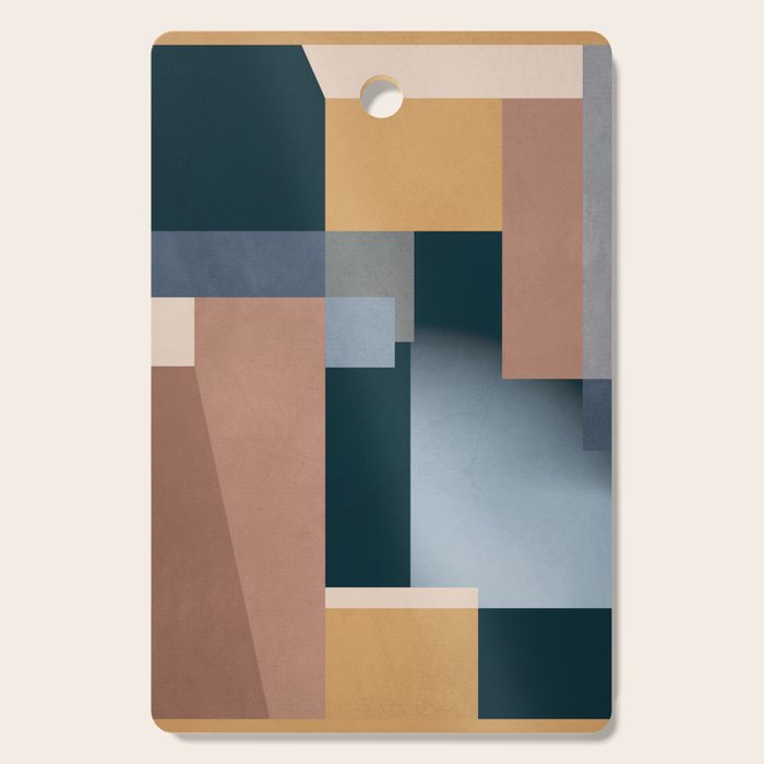 Modern Abstraction Mocha Mousse 5 Cutting Board