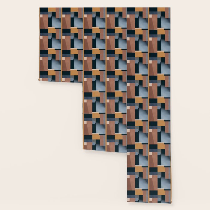 Modern Abstraction Mocha Mousse 5 Wallpaper Gallery Image 3