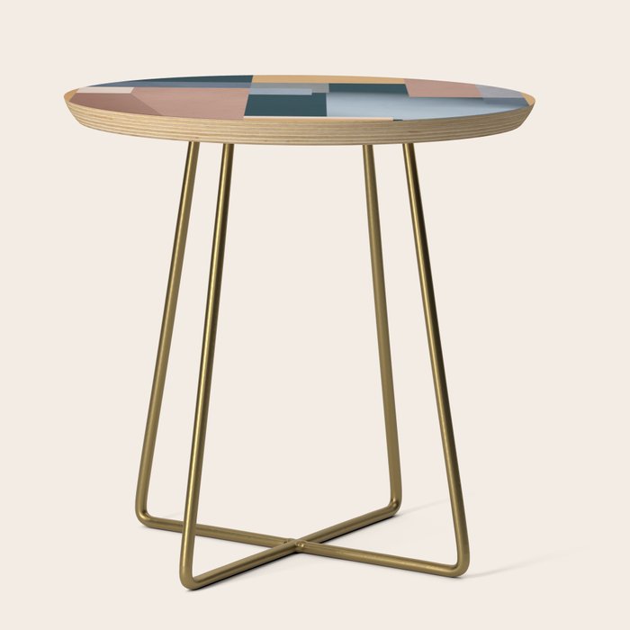 Modern Abstraction Mocha Mousse 5 Side Table Gallery Image 1