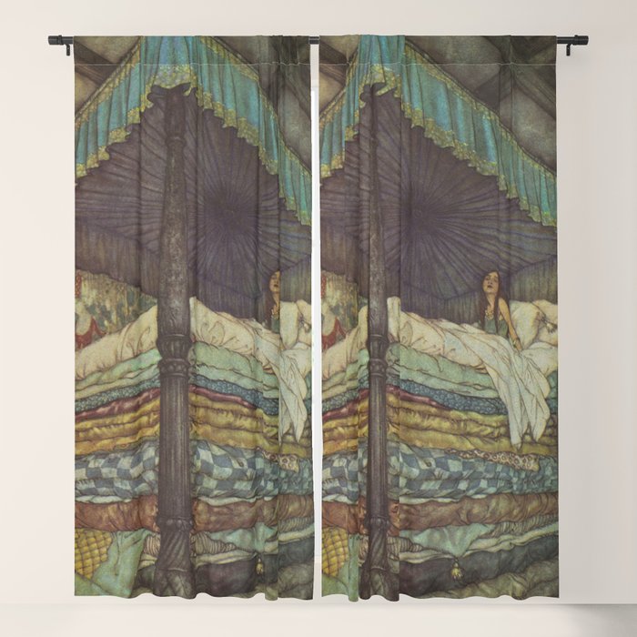 The Princess and the Pea - Edmund Dulac 1911  Window Curtain Gallery Image 5