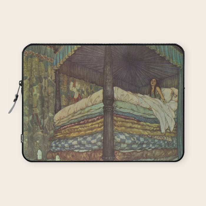The Princess and the Pea - Edmund Dulac 1911  Laptop Sleeve Gallery Image 1
