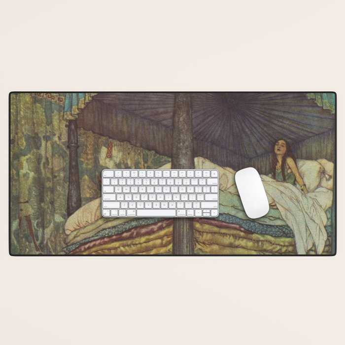 The Princess and the Pea - Edmund Dulac 1911  Desk Mat Gallery Image 1