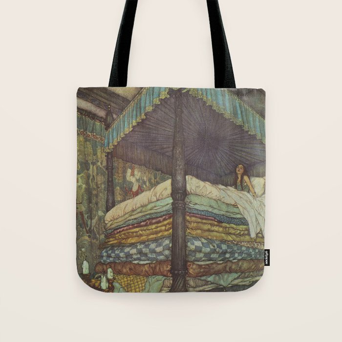 The Princess and the Pea - Edmund Dulac 1911  Tote Bag Gallery Image 1