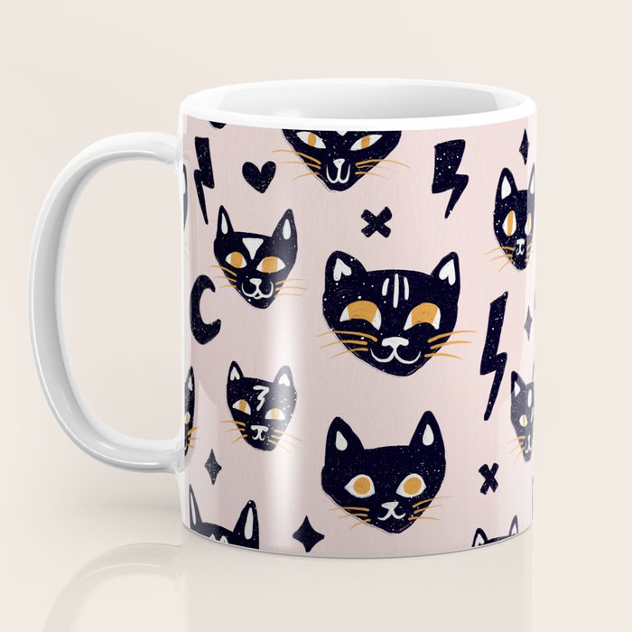 Spooky Kitties â Blush Coffee Mug Gallery Image 3