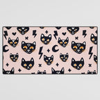 Spooky Kitties â Blush Desk Mat Gallery Image 3