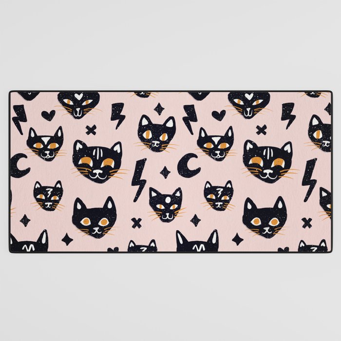 Spooky Kitties â Blush Desk Mat Gallery Image 3