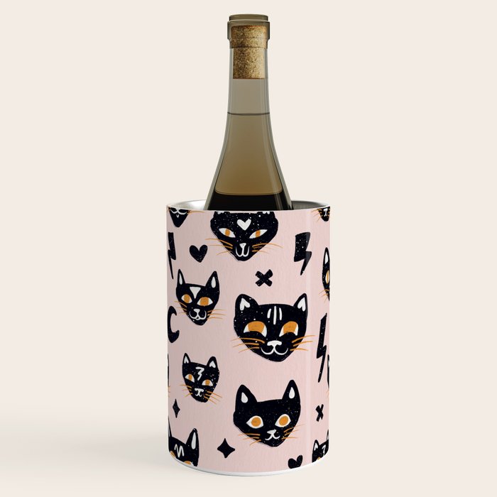 Spooky Kitties â Blush Wine Chiller Gallery Image 3