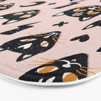 Spooky Kitties â Blush Bath Mat Gallery Image 3