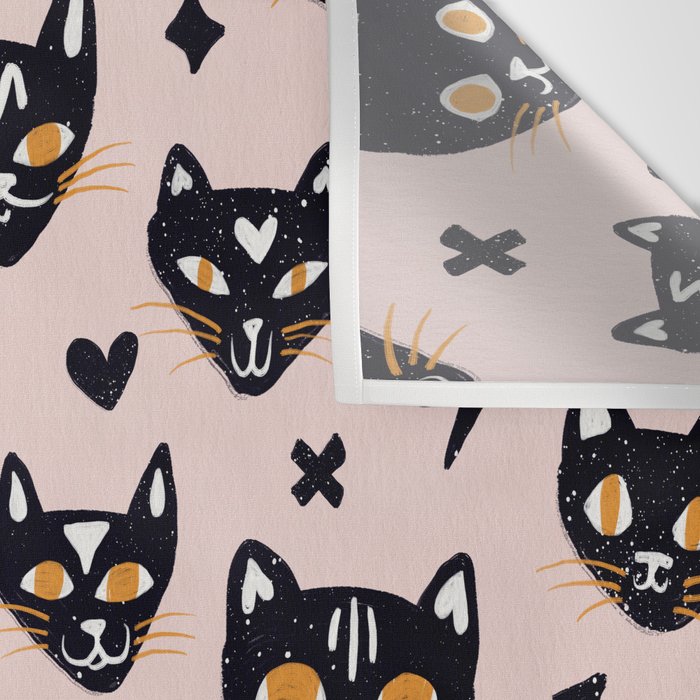 Spooky Kitties â Blush Wall Tapestry Gallery Image 3