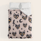Spooky Kitties â Blush Duvet Cover Gallery Image 6