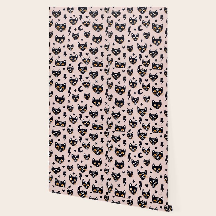 Spooky Kitties â Blush Wallpaper Gallery Image 2