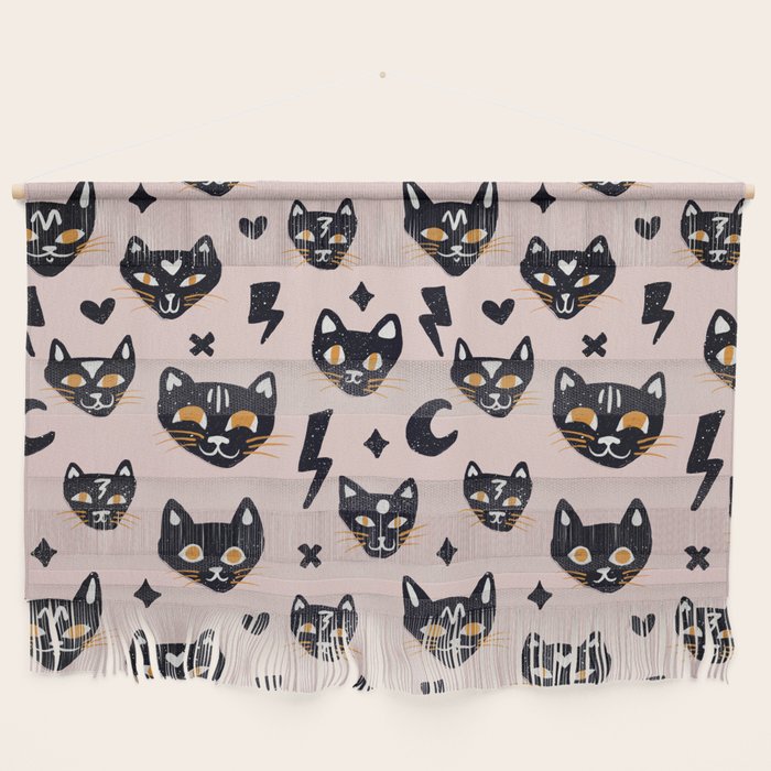 Spooky Kitties â Blush Wall Hanging Gallery Image 1