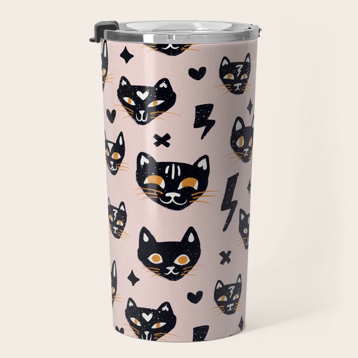 Spooky Kitties â Blush Travel Mug Gallery Image 3