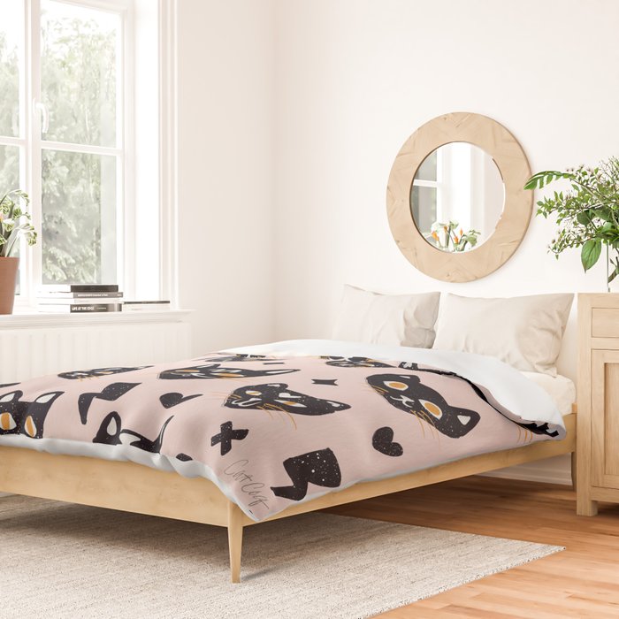 Spooky Kitties â Blush Duvet Cover Gallery Image 2