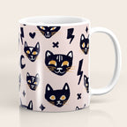 Spooky Kitties â Blush Coffee Mug Gallery Image 1
