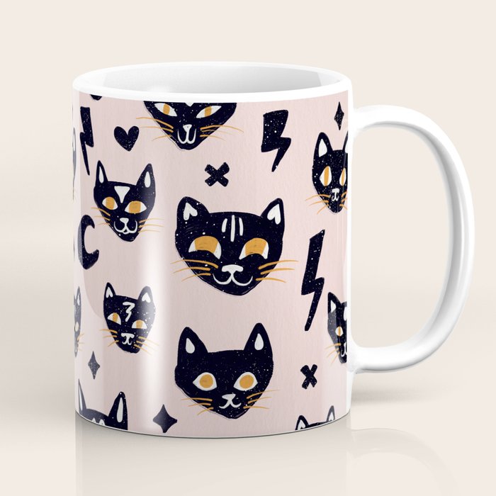 Spooky Kitties â Blush Coffee Mug Gallery Image 1