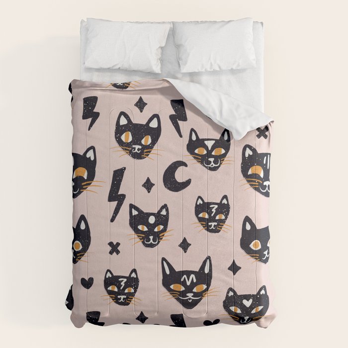 Spooky Kitties â Blush Comforter Gallery Image 6