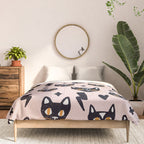 Spooky Kitties â Blush Comforter Gallery Image 3