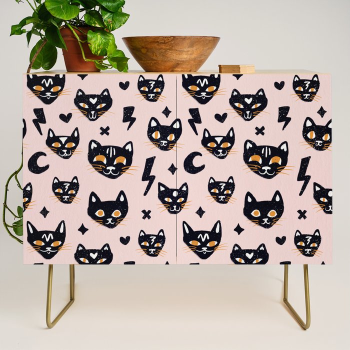 Spooky Kitties â Blush Credenza Gallery Image 1