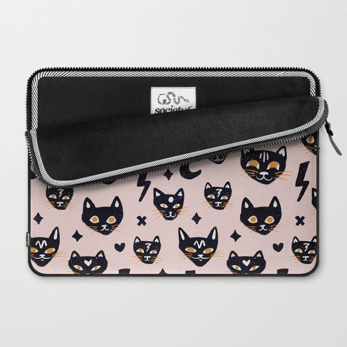 Spooky Kitties â Blush Laptop Sleeve Gallery Image 2