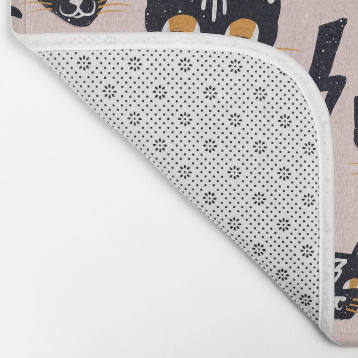 Spooky Kitties â Blush Bath Mat Gallery Image 2