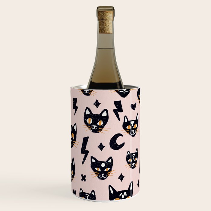 Spooky Kitties â Blush Wine Chiller Gallery Image 1