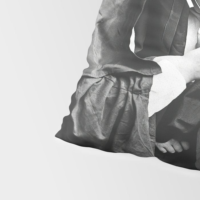 Smoking Nuns, Black and White, Vintage Wall Art Pillow Sham Gallery Image 4