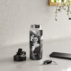 Smoking Nuns, Black and White, Vintage Wall Art Water Bottle Gallery Image 4