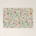 Swedish Floral - Cream Welcome Mat Gallery Image 1