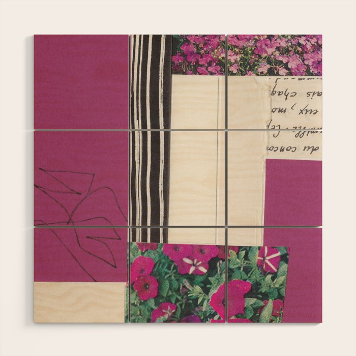 One Color Collection / Dark Fuchsia Wood Wall Art Gallery Image 1