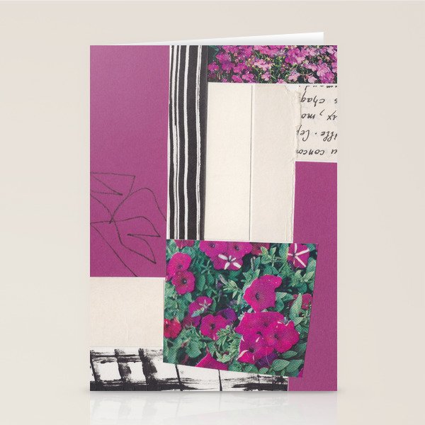 One Color Collection / Dark Fuchsia Stationery Card Gallery Image 2