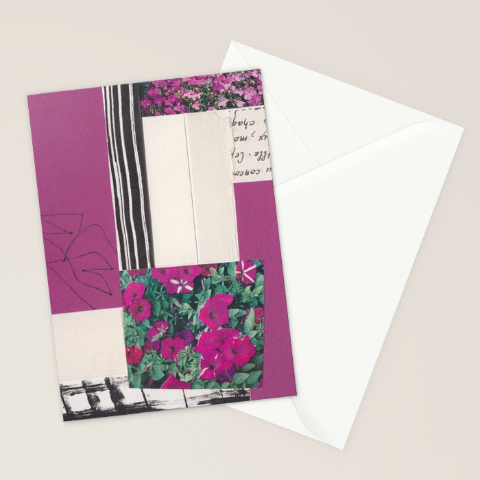 One Color Collection / Dark Fuchsia Stationery Card Gallery Image 2