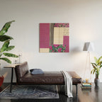 One Color Collection / Dark Fuchsia Wood Wall Art Gallery Image 2