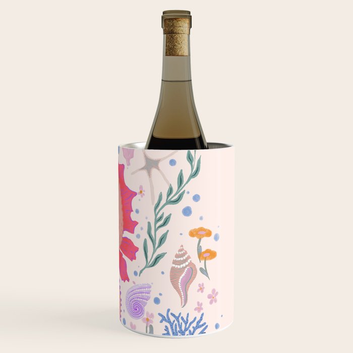 Charming Seahorse and Coral Reef Wine Chiller Gallery Image 3