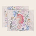 Charming Seahorse and Coral Reef Placemat Gallery Image 1