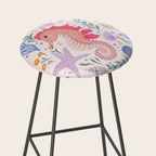 Charming Seahorse and Coral Reef Stool Gallery Image 2