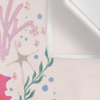 Charming Seahorse and Coral Reef Wall Tapestry Gallery Image 3