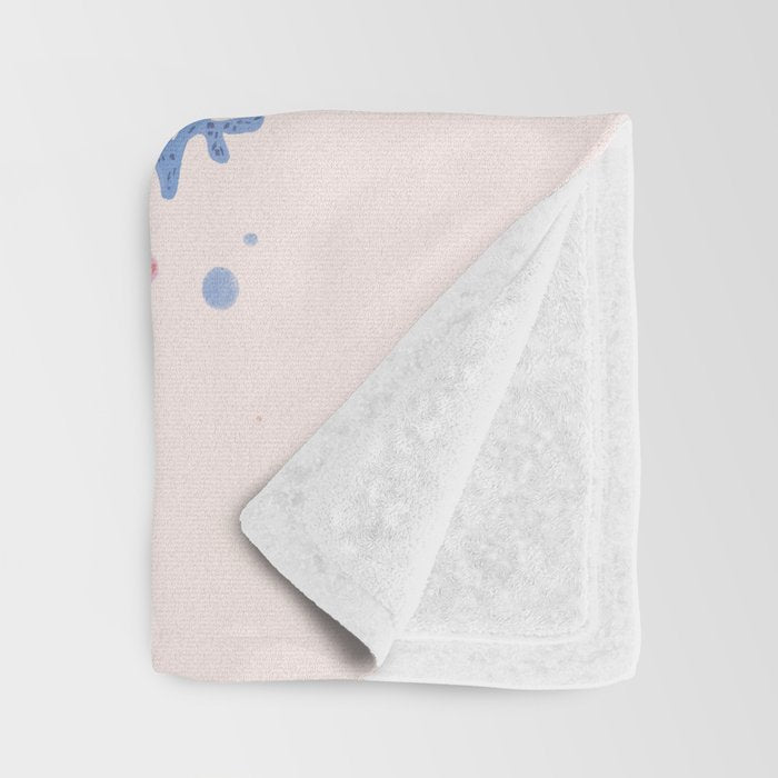 Charming Seahorse and Coral Reef Throw Blanket Gallery Image 3