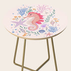 Charming Seahorse and Coral Reef Side Table Gallery Image 2