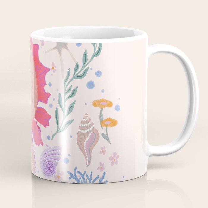 Charming Seahorse and Coral Reef Coffee Mug Gallery Image 1