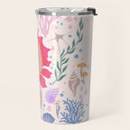 Charming Seahorse and Coral Reef Travel Mug Gallery Image 2