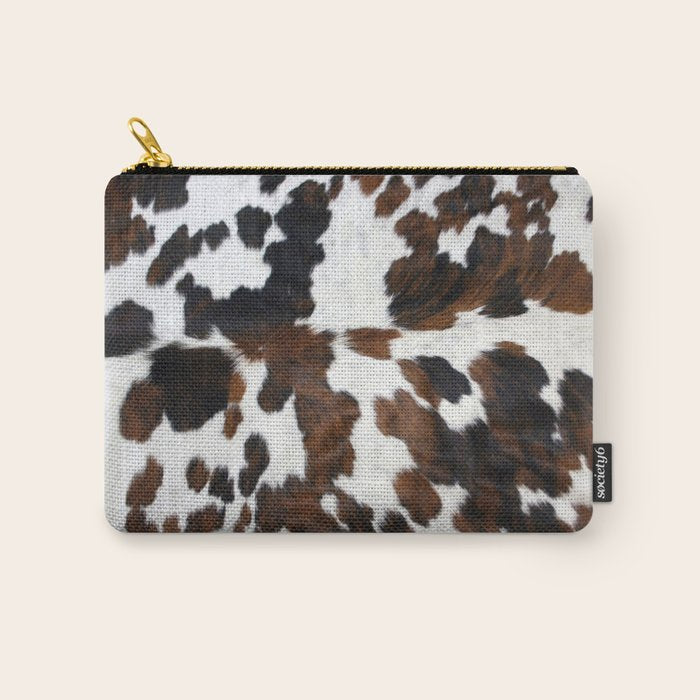 Brown Cowhide Carry All Pouch Gallery Image 1