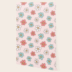 Happy Daisy Pattern, Cute and Fun Smiling Colorful Daisies Wallpaper Gallery Image 2